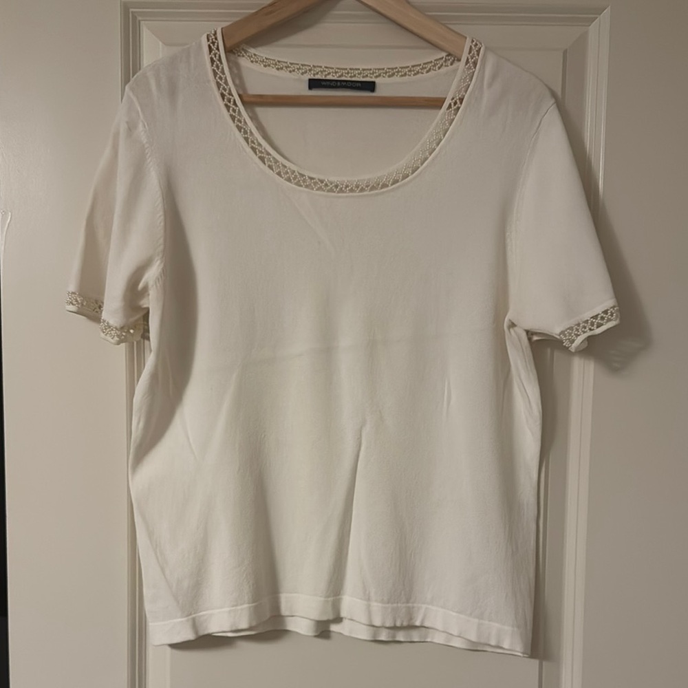 Elegant Cream Women's Top